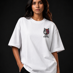 Lone Hunter Wolf Oversized Cotton T-Shirt | Unisex